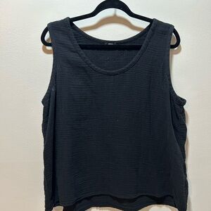 Express Black Textured Tank Top
